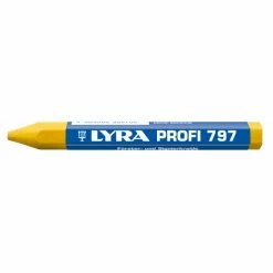 CRAIE DE MARQUAGE LYRA FORESTIÉRE JAUNE À L'HUILE EN BOÎTE DE 12 - QUALITÉ PRO 797 - 4870007