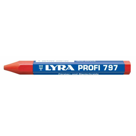 CRAIE DE MARQUAGE LYRA FORESTIÉRE ROUGE À L'HUILE EN BOÎTE DE 12 - QUALITÉ PRO 797 - 4870017 1 CRAIE DE MARQUAGE LYRA FORESTIÉRE ROUGE À L'HUILE EN BOÎTE DE 12 - QUALITÉ PRO 797 - 4870017