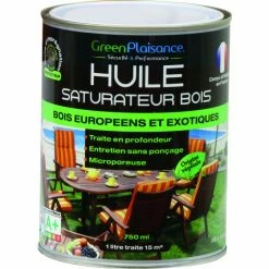 Huile Saturateur Mobilier Bois 750ml GREEN PLAISANCE - 09937