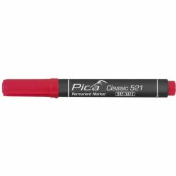 Marqueur Pica Classic 521 Permanent Biseauté Rouge PICA - 52140 -SOPPEC Shop P08552140 03