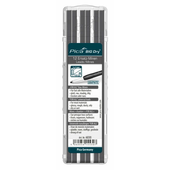 Etui De 12 Mines Pica Big Dry For All PICA - 6030 2 Etui De 12 Mines Pica Big Dry For All PICA - 6030 – Image 2
