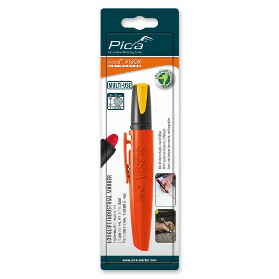 Marqueur Permanent Visor Pica Industrial Marker Fluo - Jaune PICA - 99044 1 Marqueur Permanent Visor Pica Industrial Marker Fluo - Jaune PICA - 99044