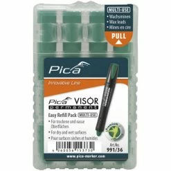 Etui De 4 Mines Pica Visor Permanent Fluo - Vert PICA - 99136