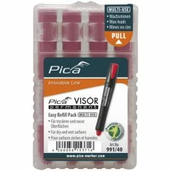 Etui De 4 Mines Pica Visor Permanent Fluo - Rouge PICA - 99140