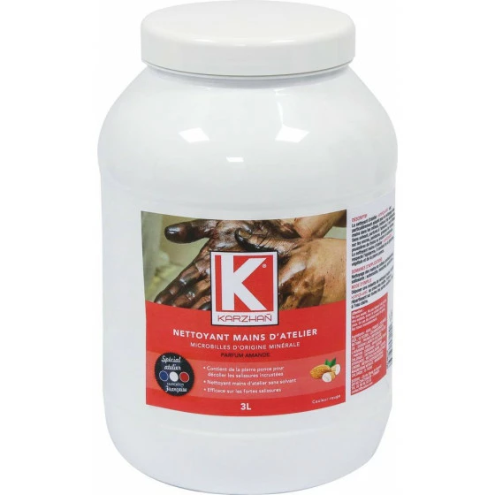 Nettoyant Mains D'atelier Rouge , Parfum Amande KARZHAN - 58115 2 Nettoyant Mains D'atelier Rouge , Parfum Amande KARZHAN - 58115 – Image 2