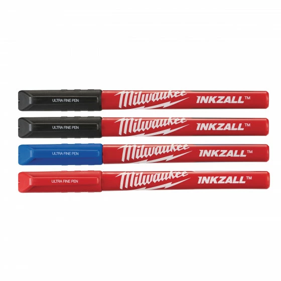 SET 4 STYLOS POINTE ULTRA FINE COULEURS MILWAUKEE ACCESSOIRES - 48223165 1 SET 4 STYLOS POINTE ULTRA FINE COULEURS MILWAUKEE ACCESSOIRES - 48223165