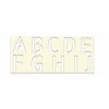 POCHOIR SOPPEC LETTRE A À J EN PVC 1MM D'ÉPAISSEUR RÉUTILISABLE -451723 -SOPPEC Shop a a j