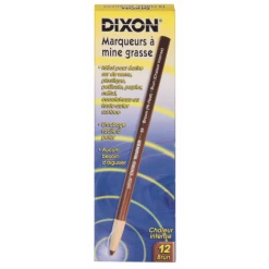 CRAYON CIRE INDUSTRIELLE LYRA MARRON + 800 ° C EN ÉTUI DE 12 -163395