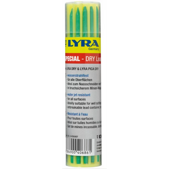 Etui 12 Mines De Rechange Vert LYRA DRY Pour Marqueurs LYRA-DRY Et LYRA PICA DRY - 4490067 1 Etui 12 Mines De Rechange Vert LYRA DRY Pour Marqueurs LYRA-DRY Et LYRA PICA DRY - 4490067