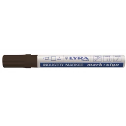Marqueur Peinture Laquée Noir En Boite De 10 LYRA MARK + SIGN - OMYACOLOR- 4040099