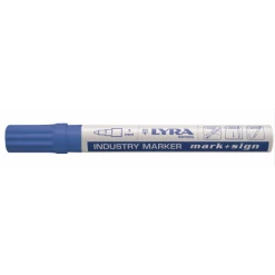 Marqueur Peinture Laquée Bleu En Boite De 10 LYRA MARK + SIGN - OMYACOLOR- 4040051