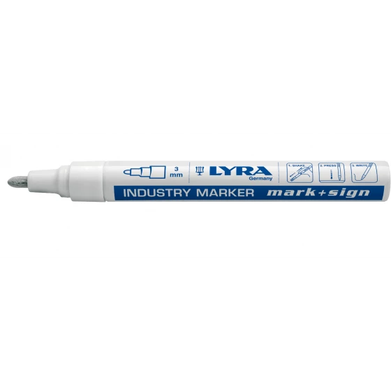 Marqueur Peinture Laquée Blanc En Boite De 10 LYRA MARK + SIGN - OMYACOLOR- 4040001 2 Marqueur Peinture Laquée Blanc En Boite De 10 LYRA MARK + SIGN - OMYACOLOR- 4040001 – Image 2