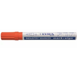 Marqueur Peinture Laquée Orange En Boite De 10 LYRA MARK + SIGN - OMYACOLOR- 4040013