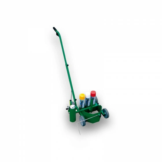 CHARIOT DE TRACAGE DE LIGNE PORTE AÉROSOLS SOPPEC POUR TRACEUR DE CHANTIER- 441611 1 CHARIOT DE TRACAGE DE LIGNE PORTE AÉROSOLS SOPPEC POUR TRACEUR DE CHANTIER- 441611