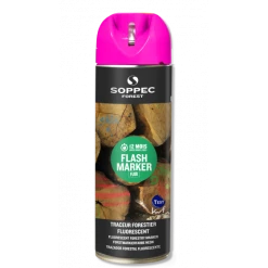 Traceur Forestier Hautement Fluorescent Cerise Fluo 12 Mois FLASH MARKER SOPPEC - 131525O