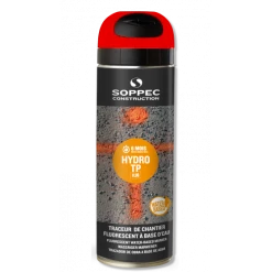 TRACEUR DE CHANTIER SOPPEC ROUGE FLUO EN PHASE AQUEUSE HYDRO TP 6 MOIS - 142213