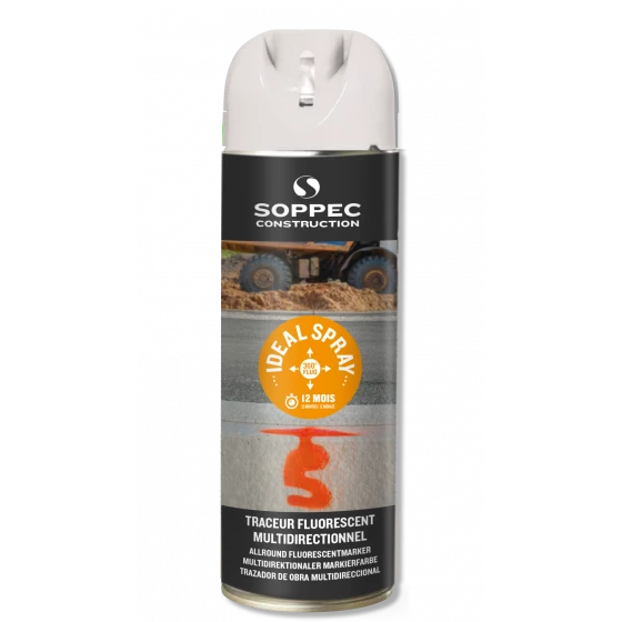 Traceur De Chantier BLANC Multidirectionnel IDEAL SPRAY SOPPEC 9-12 MOIS - 141800O 1 Traceur De Chantier BLANC Multidirectionnel IDEAL SPRAY SOPPEC 9-12 MOIS - 141800O