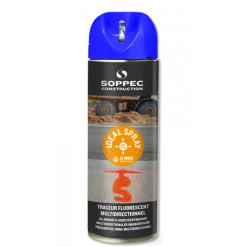 Traceur De Chantier BLEU Fluo Multidirectionnel IDEAL SPRAY SOPPEC 9-12 MOIS - 141819O
