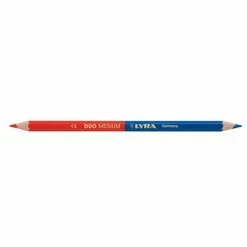 CRAYON DE MARQUAGE LYRA DUO MEDIUM ROUGE ET BLEU EN ÉTUI DE 12 -2640101