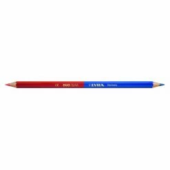 CRAYON DE MARQUAGE LYRA DUO SLIM ROUGE ET BLEU EN ÉTUI DE 12 -2920101