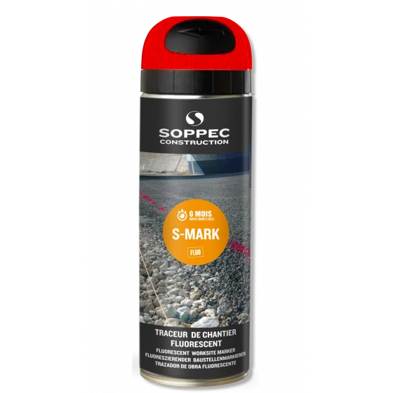 TRACEUR DE CHANTIER SOPPEC ROUGE FLUO S MARK 3-6 MOIS - 141913 1 TRACEUR DE CHANTIER SOPPEC ROUGE FLUO S MARK 3-6 MOIS - 141913