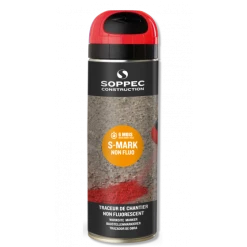 TRACEUR DE CHANTIER SOPPEC ROUGE NON FLUO S MARK 6 MOIS - 141904