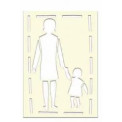 POCHOIR SOPPEC SORTIE D'ÉCOLE EN PVC 1MM D'ÉPAISSEUR RÉUTILISABLE -451728