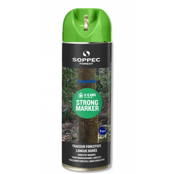 Traceur Forestier Longue Durée NON Fluorescent VERT 4-6 ANS STRONG MARKER SOPPEC - 131705O 1 Traceur Forestier Longue Durée NON Fluorescent VERT 4-6 ANS STRONG MARKER SOPPEC - 131705O
