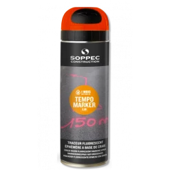 TRACEUR EVENEMENTIEL ORANGE FLUO EPHEMERE 1 MOIS FLUORESCENT SOPPEC TEMPO MARKER - 141716O