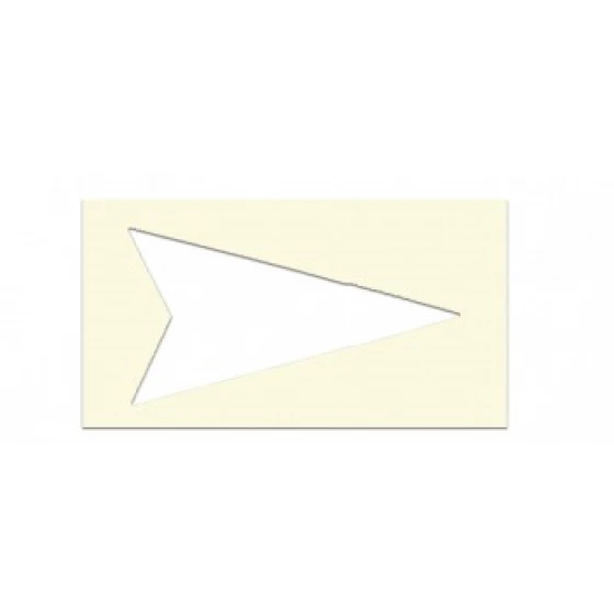 POCHOIR SOPPEC TÊTE DE FLÈCHE EN PVC 1MM D'ÉPAISSEUR RÉUTILISABLE -451726 1 POCHOIR SOPPEC TÊTE DE FLÈCHE EN PVC 1MM D'ÉPAISSEUR RÉUTILISABLE -451726