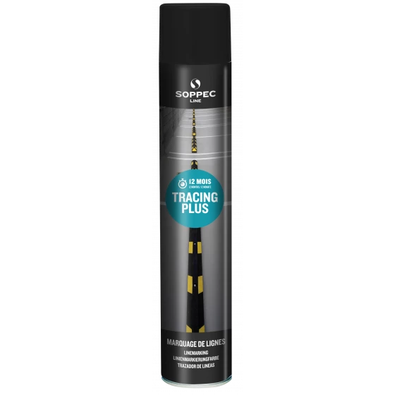 TRACEUR DE LIGNE SOPPEC POUR MARQUAGE AU SOL NOIR TRACING PLUS 750 ML-151703 1 TRACEUR DE LIGNE SOPPEC POUR MARQUAGE AU SOL NOIR TRACING PLUS 750 ML-151703