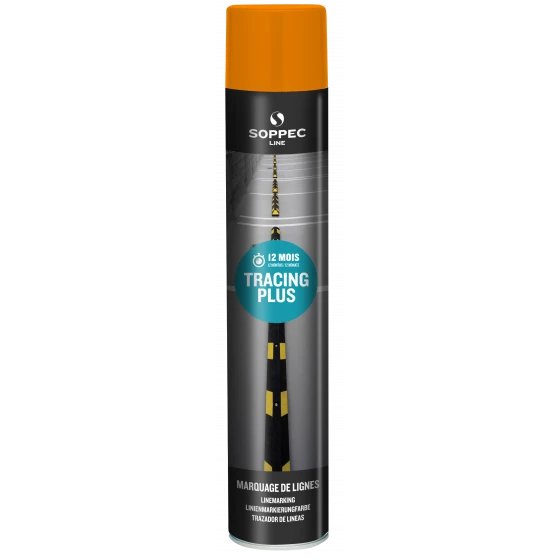 TRACEUR DE LIGNE SOPPEC POUR MARQUAGE AU SOL ORANGE TRACING PLUS 750 ML-151706 1 TRACEUR DE LIGNE SOPPEC POUR MARQUAGE AU SOL ORANGE TRACING PLUS 750 ML-151706