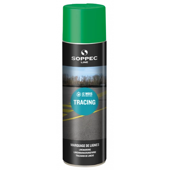 TRACEUR DE LIGNE SOPPEC POUR LE MARQUAGE VERT TRACING 500 ML -151605 1 TRACEUR DE LIGNE SOPPEC POUR LE MARQUAGE VERT TRACING 500 ML -151605