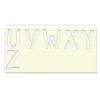 POCHOIR SOPPEC LETTRE U À Z EN PVC 1MM D'ÉPAISSEUR RÉUTILISABLE -451725 -SOPPEC Shop u z